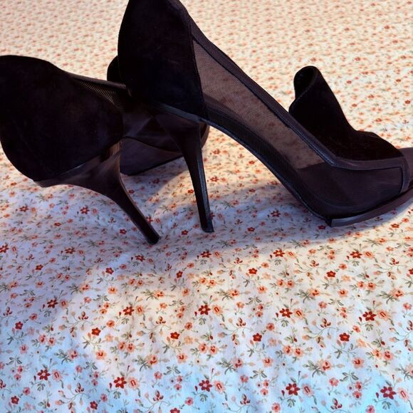Alexander Wang Mesh Peep Toe Heels - Picture 6 of 6